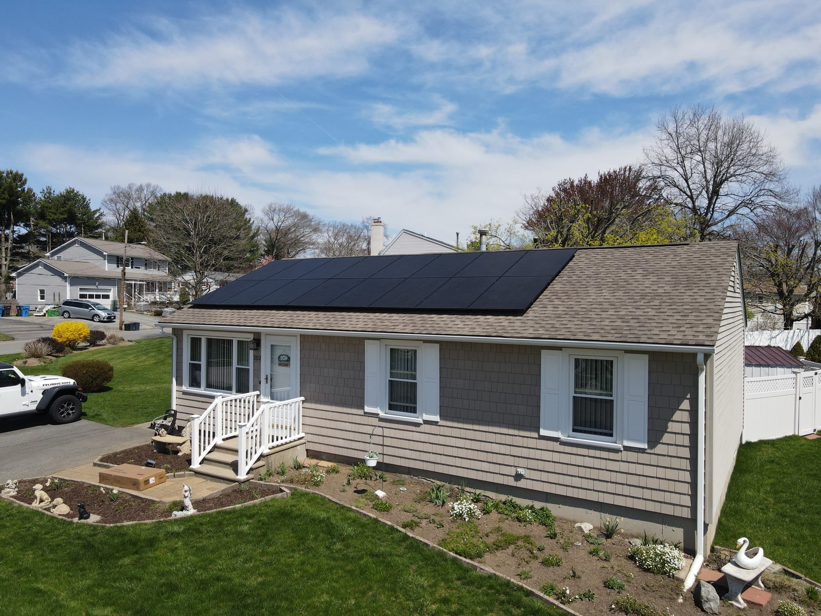 Sunfinity Power residential solar installation in Warwick, RI